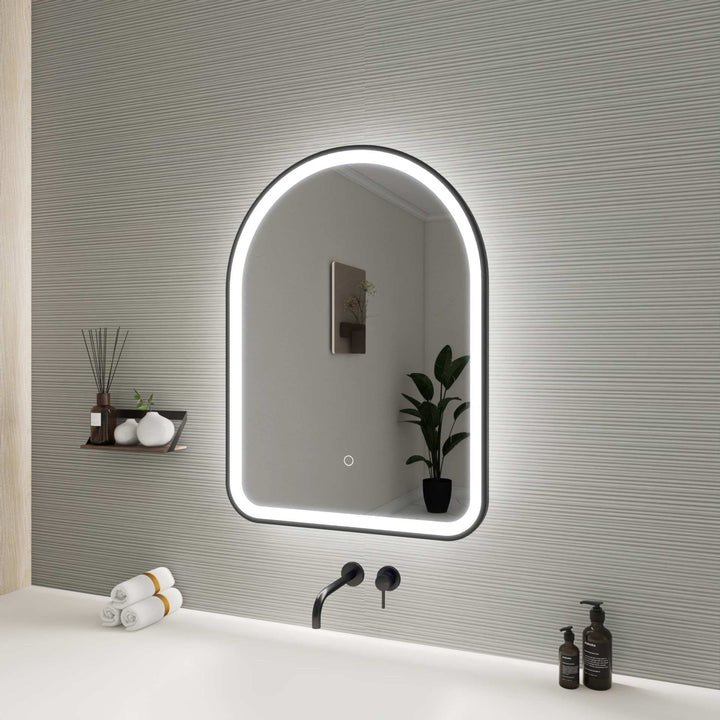 Framed LED Arch Mirror by Elegant - view 41