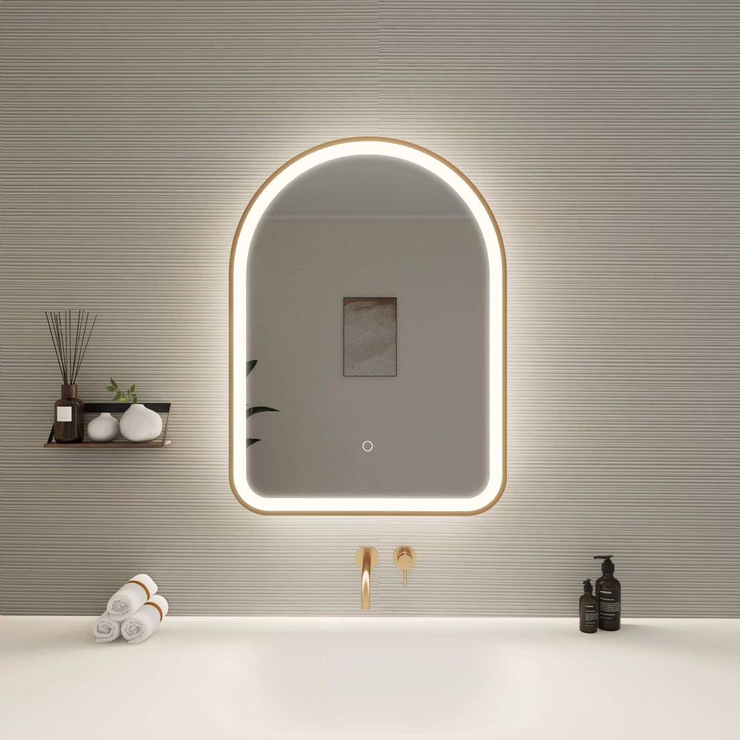 Framed LED Arch Mirror by Elegant - view 44