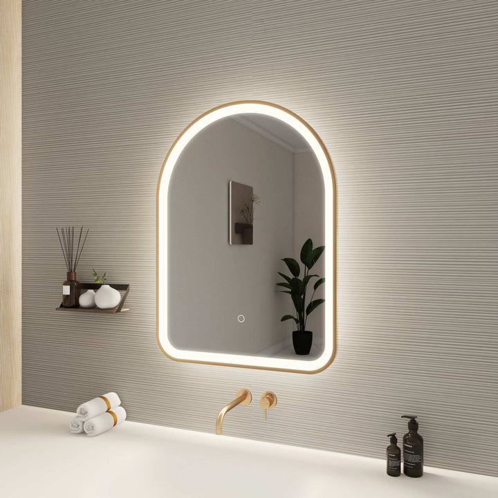 Framed LED Arch Mirror by Elegant - view 45