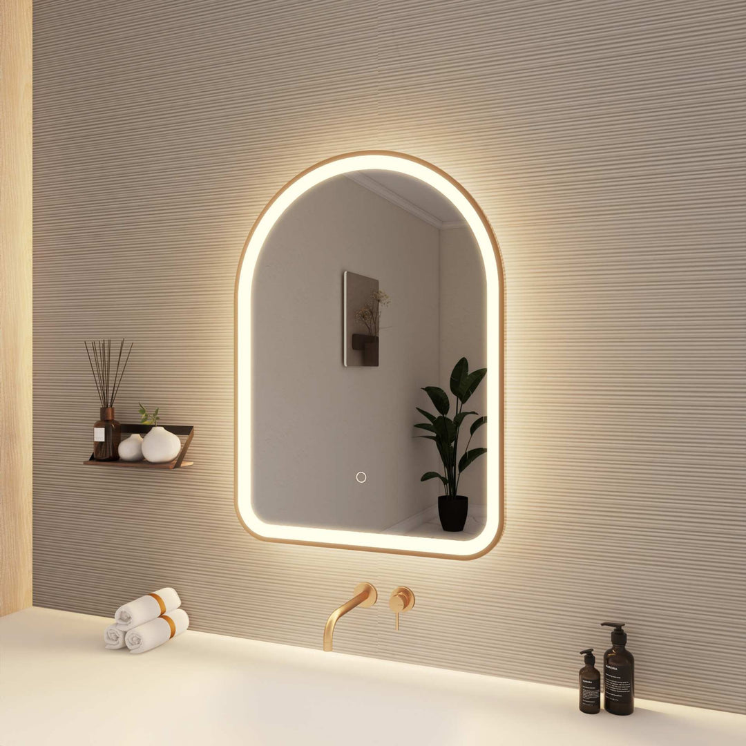 Framed LED Arch Mirror by Elegant - view 46