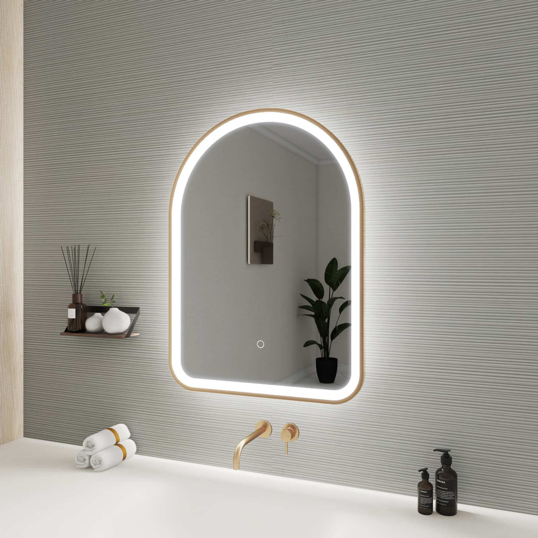 Framed LED Arch Mirror by Elegant - view 47