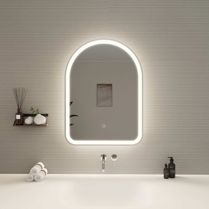 Framed LED Arch Mirror by Elegant - view 50