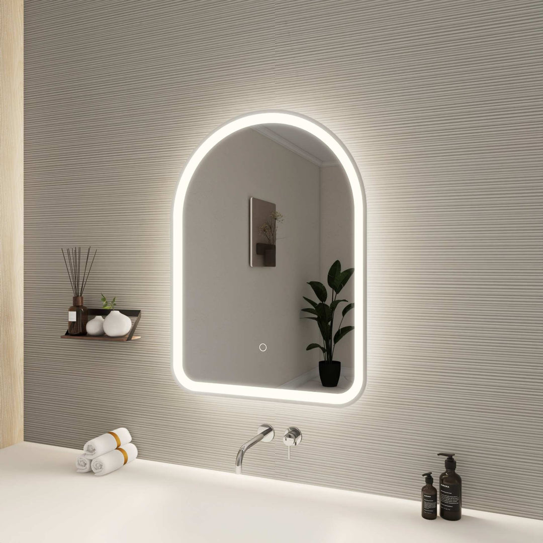 Framed LED Arch Mirror by Elegant - view 51