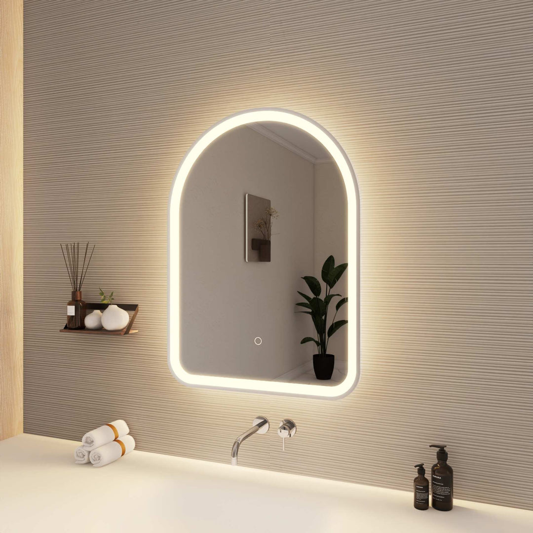 Framed LED Arch Mirror by Elegant - view 52
