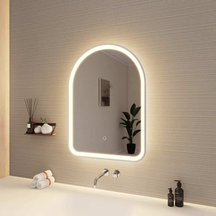 Framed LED Arch Mirror by Elegant - view 52