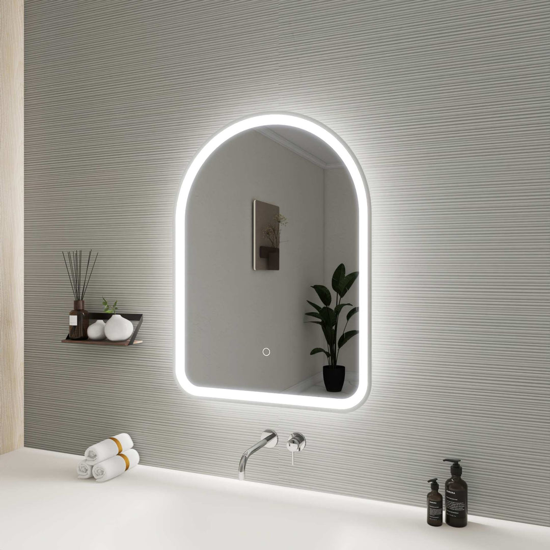 Framed LED Arch Mirror by Elegant - view 53