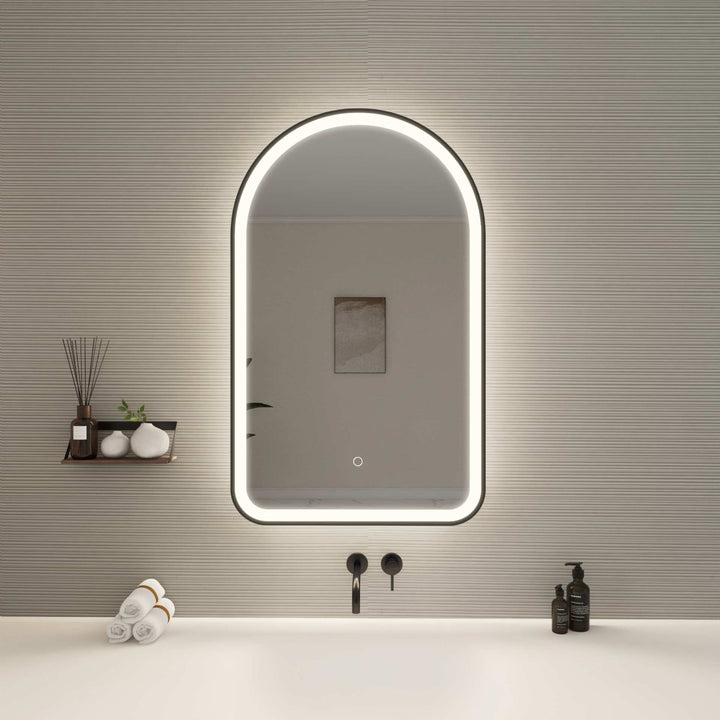 Framed LED Arch Mirror by Elegant - view 56