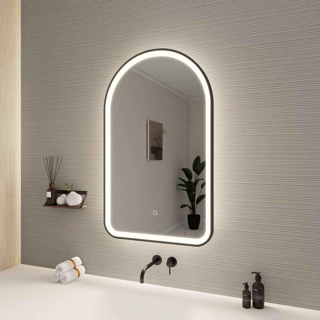Framed LED Arch Mirror by Elegant - view 57