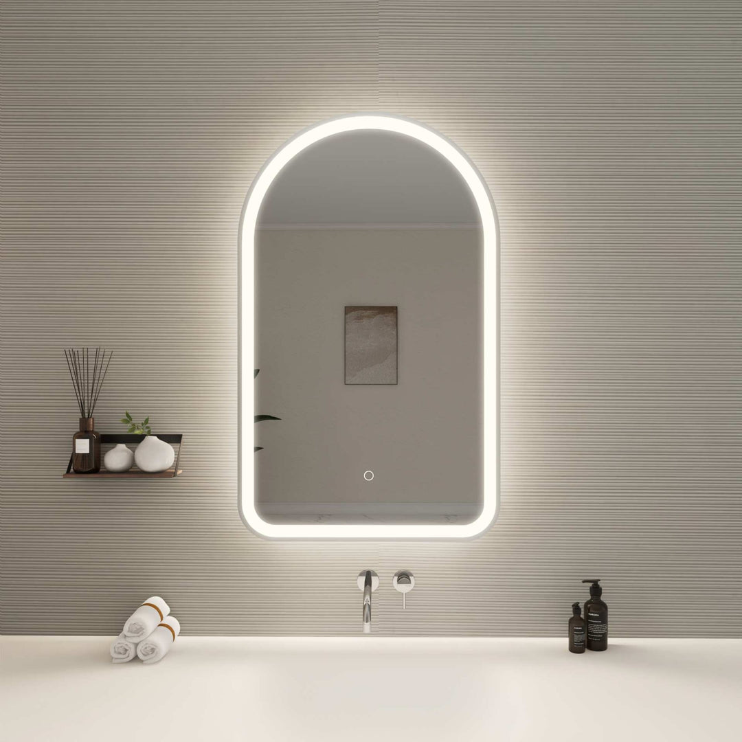Framed LED Arch Mirror by Elegant - view 68