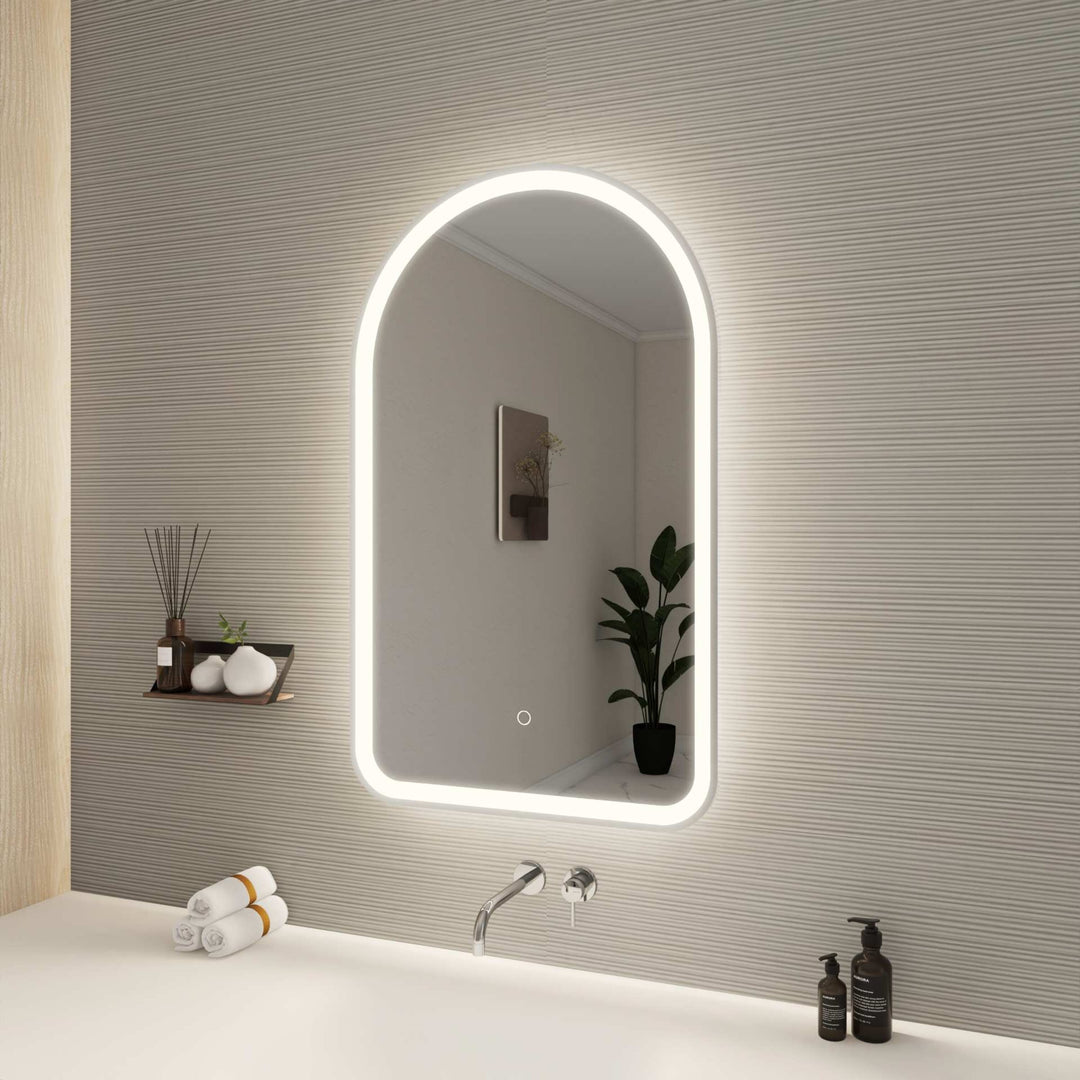 Framed LED Arch Mirror by Elegant - view 69