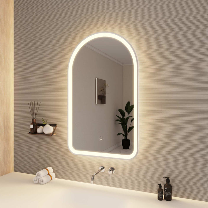Framed LED Arch Mirror by Elegant - view 70