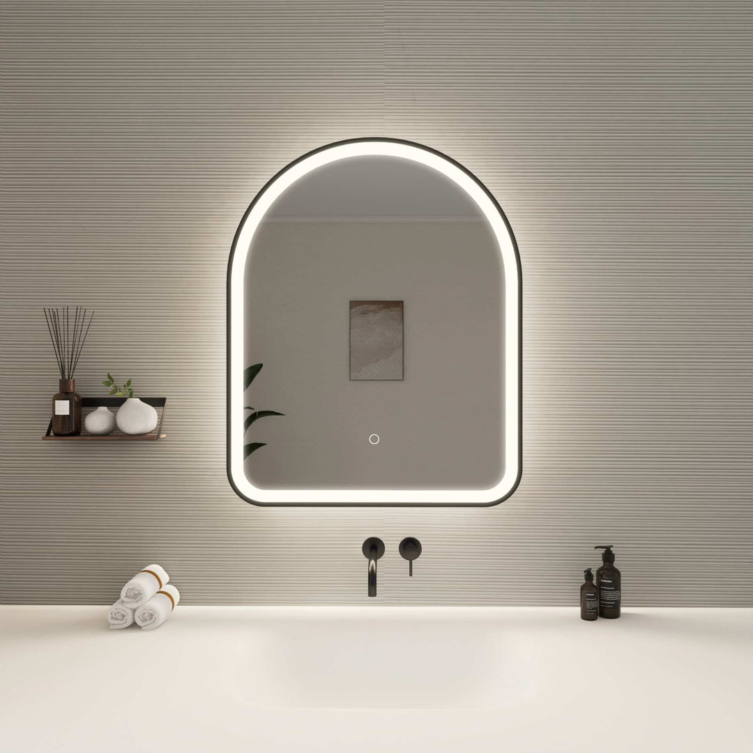 Framed LED Arch Mirror by Elegant - view 74