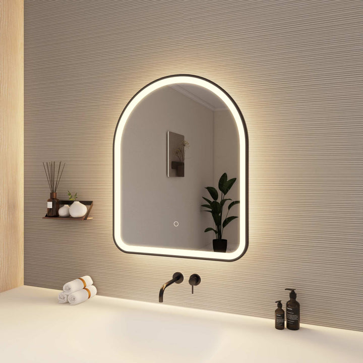 Framed LED Arch Mirror by Elegant - view 76