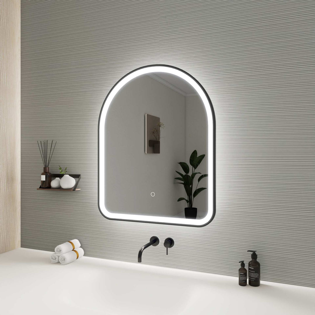 Framed LED Arch Mirror by Elegant - view 77