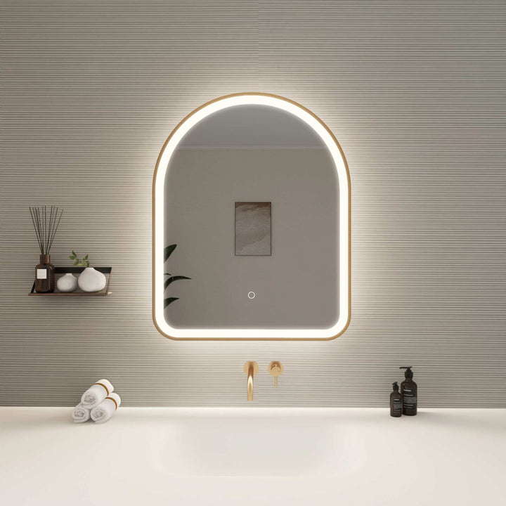 Framed LED Arch Mirror by Elegant - view 80