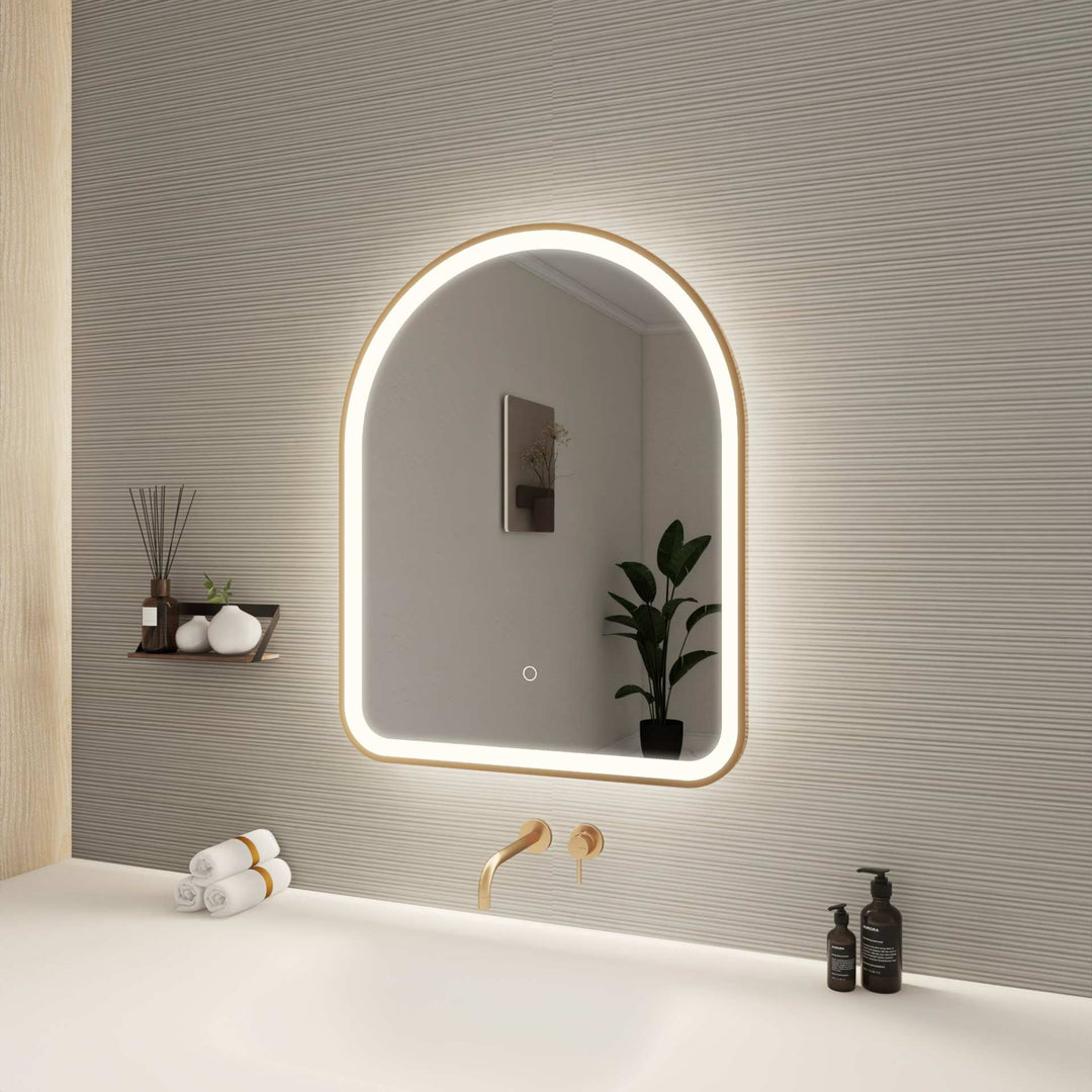 Framed LED Arch Mirror by Elegant - view 81