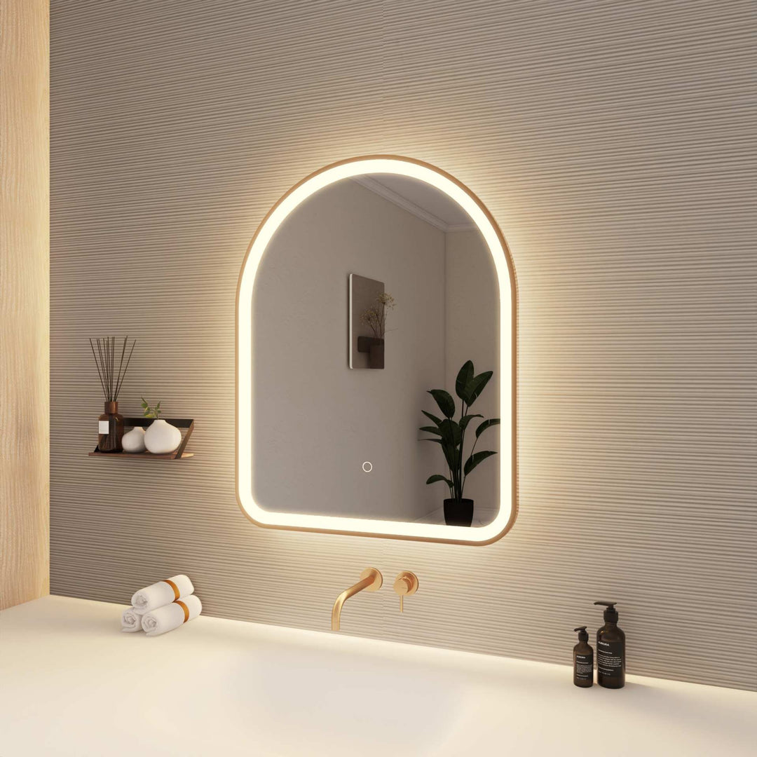 Framed LED Arch Mirror by Elegant - view 82