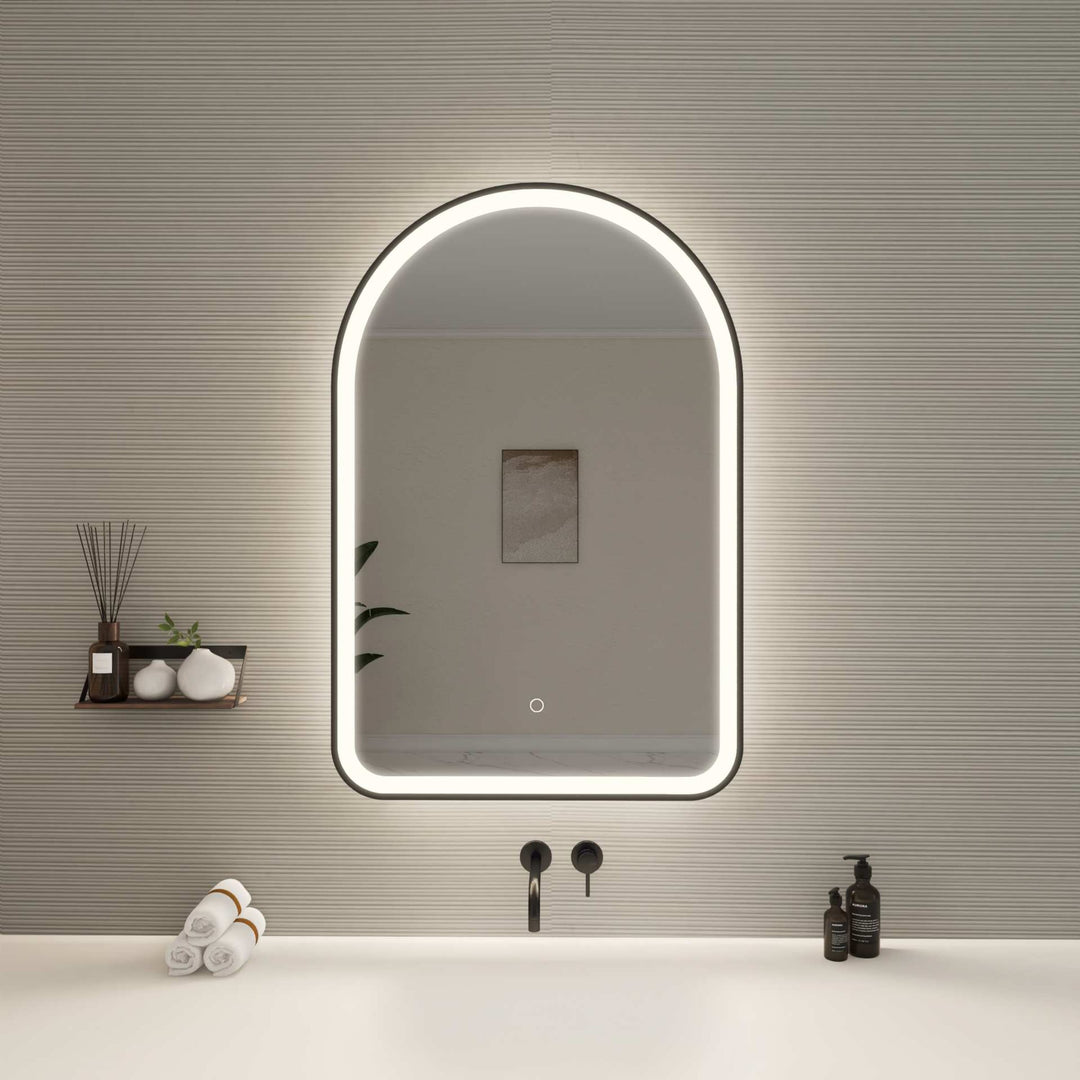 Framed LED Arch Mirror by Elegant - view 92