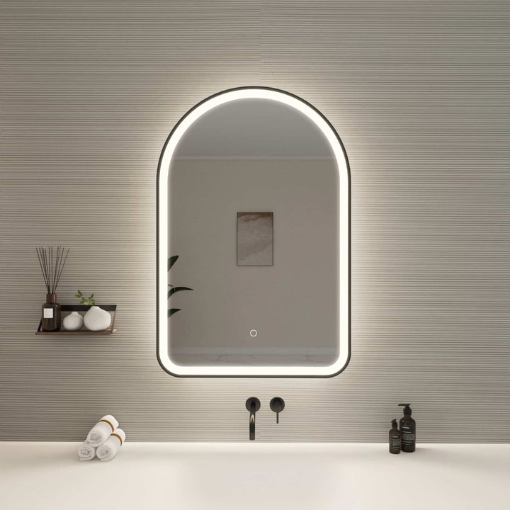 Framed LED Arch Mirror by Elegant - view 92