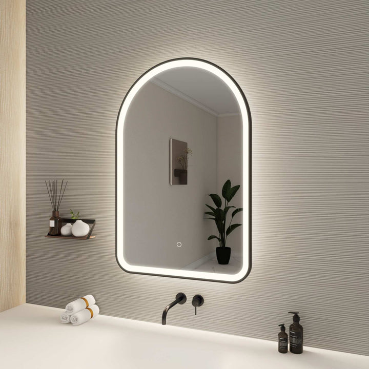 Framed LED Arch Mirror by Elegant - view 93