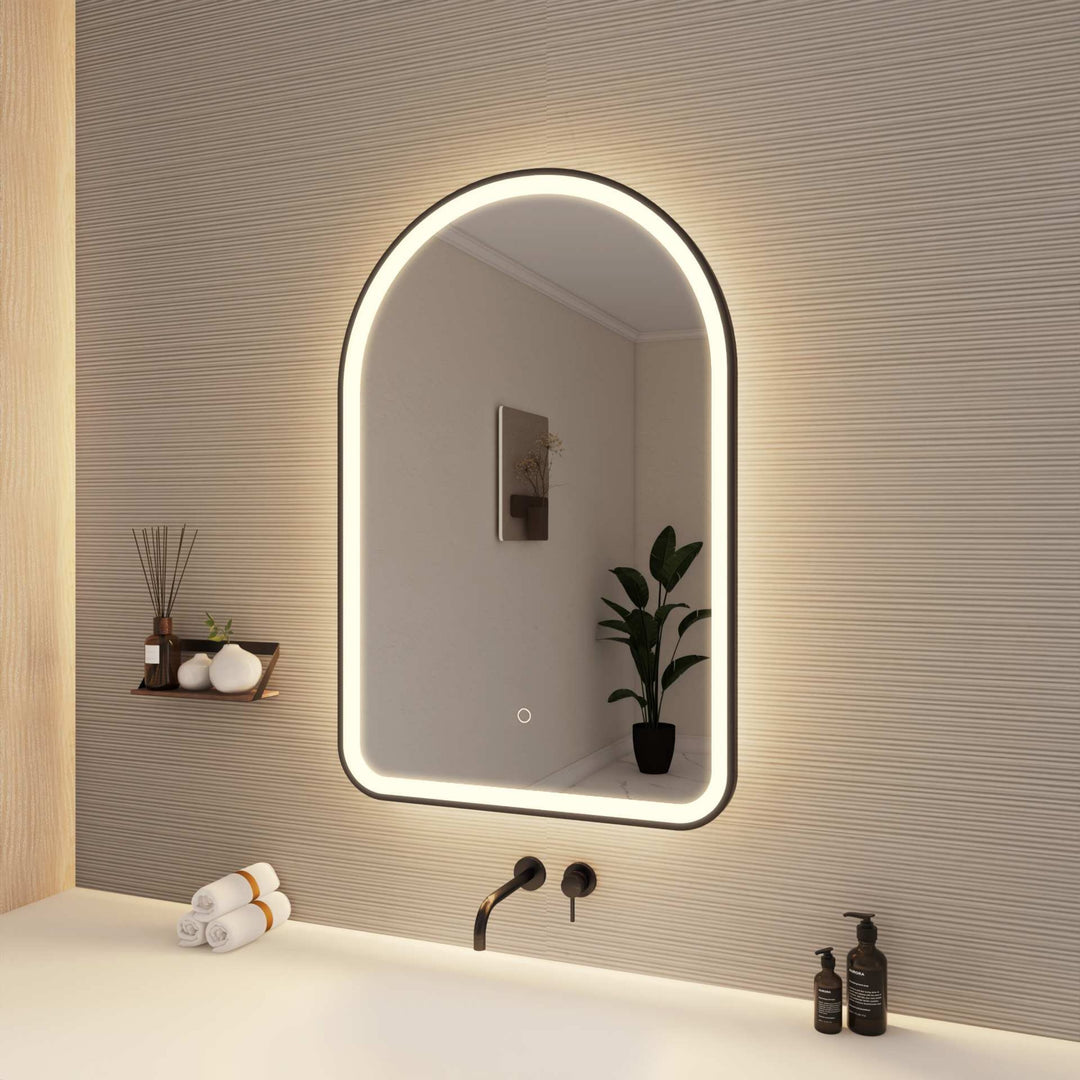 Framed LED Arch Mirror by Elegant - view 94