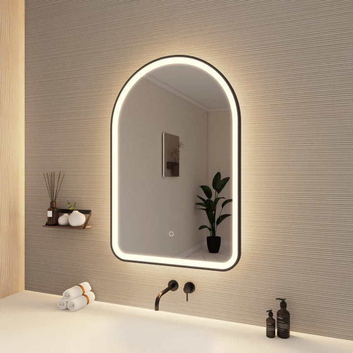 Framed LED Arch Mirror by Elegant - view 94