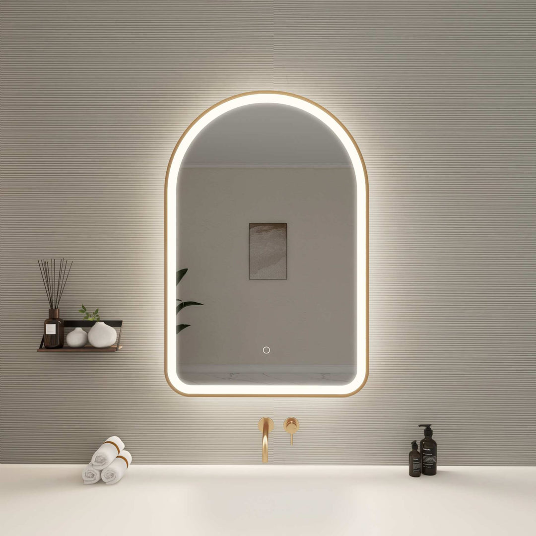Framed LED Arch Mirror by Elegant - view 98