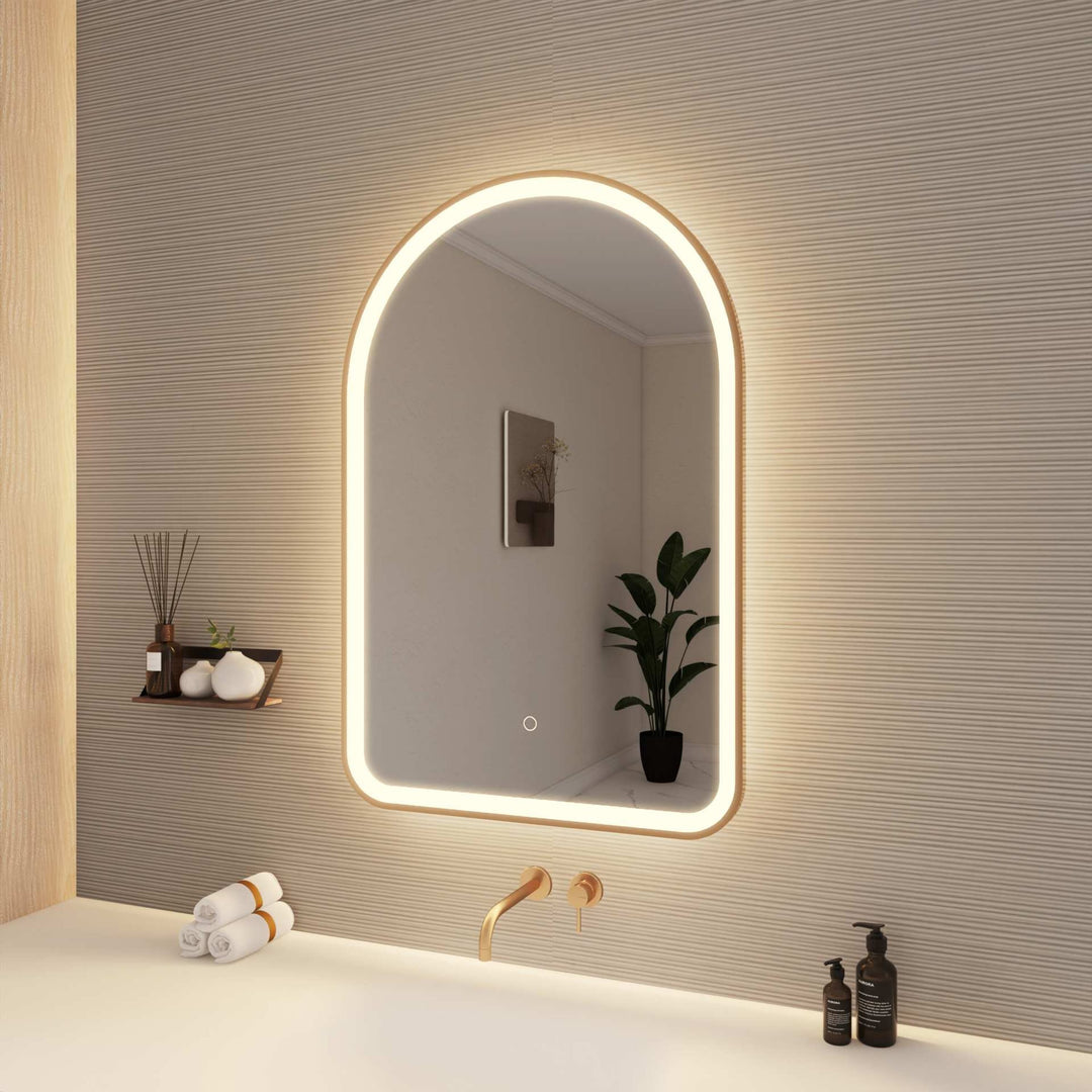 Framed LED Arch Mirror by Elegant - view 100