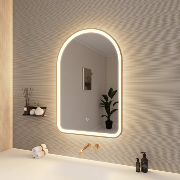 Framed LED Arch Mirror by Elegant - view 100