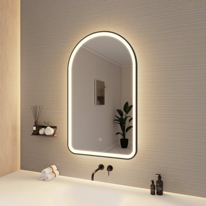 Framed LED Arch Mirror by Elegant - view 112