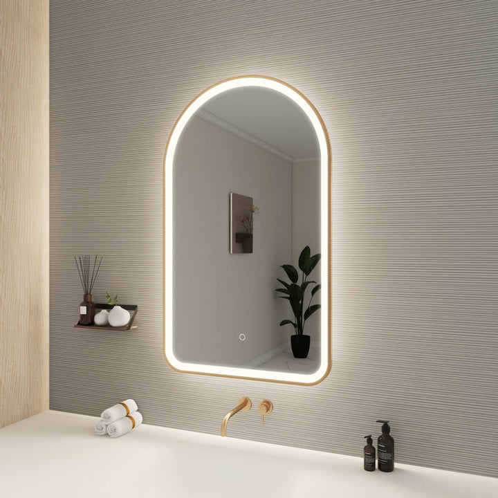 Framed LED Arch Mirror by Elegant - view 117