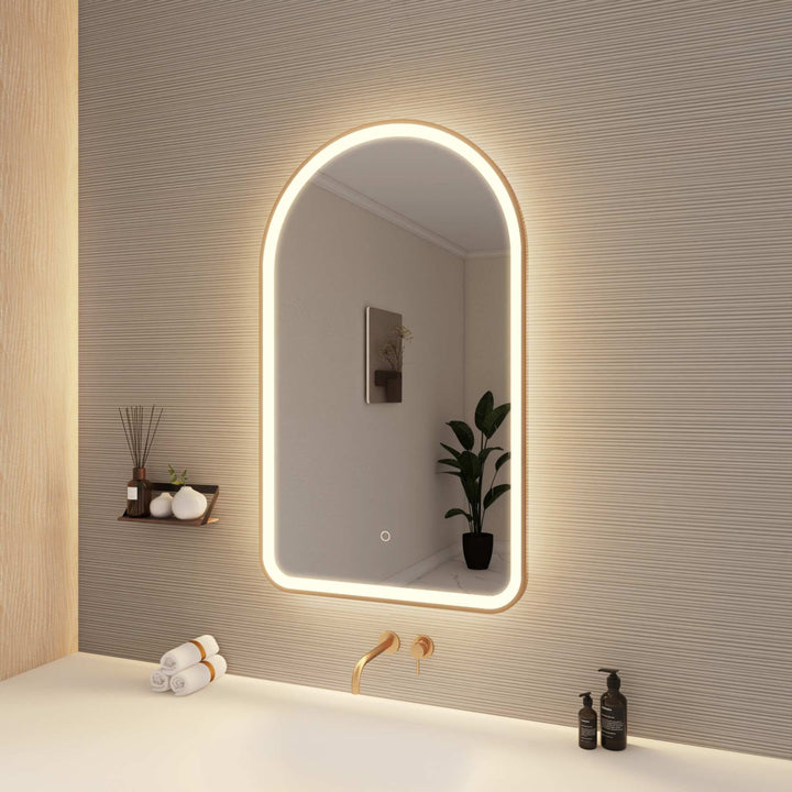 Framed LED Arch Mirror by Elegant - view 118