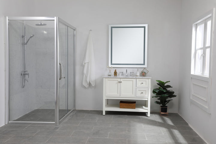 Frameless LED Rectangle Mirror by Elegant - view 9