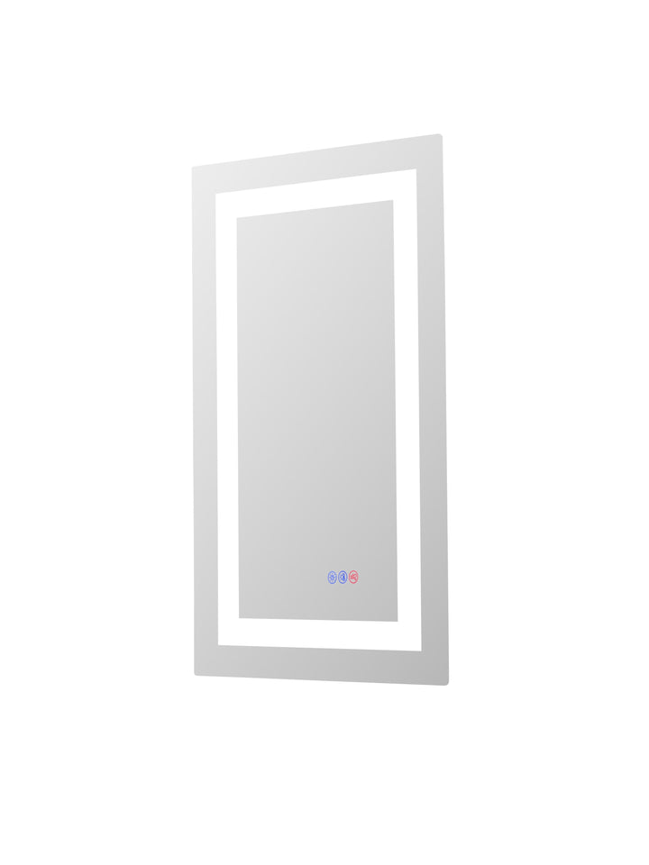 Frameless LED Rectangle Mirror III by Elegant - view 6