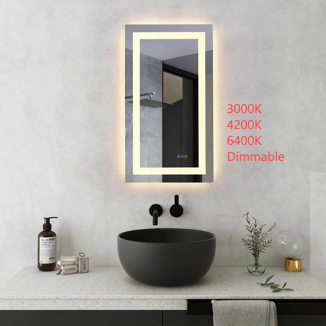 Frameless LED Rectangle Mirror III by Elegant - view 20