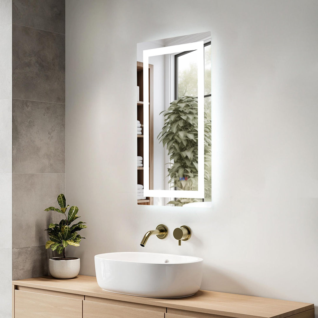 Frameless LED Rectangle Mirror III by Elegant - view 21