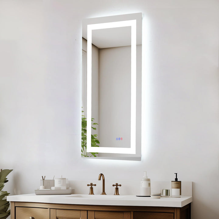 Frameless LED Rectangle Mirror III by Elegant - view 27