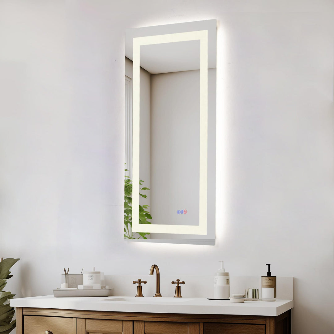 Frameless LED Rectangle Mirror III by Elegant - view 28