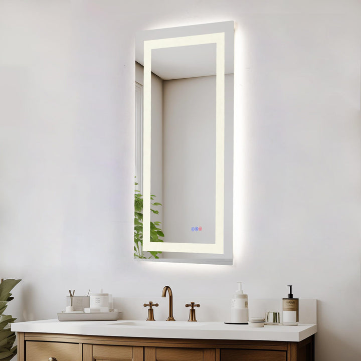 Frameless LED Rectangle Mirror III by Elegant - view 28