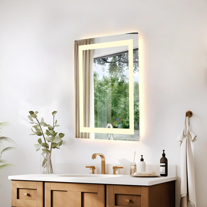 Frameless LED Rectangle Mirror III by Elegant - view 33