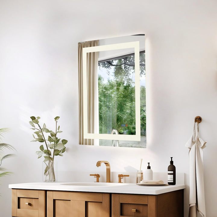 Frameless LED Rectangle Mirror III by Elegant - view 34