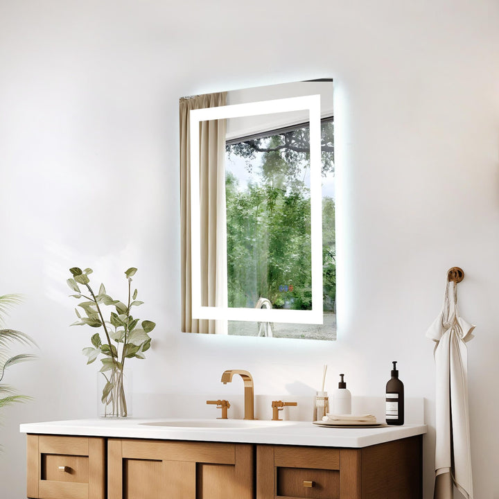 Frameless LED Rectangle Mirror III by Elegant - view 35