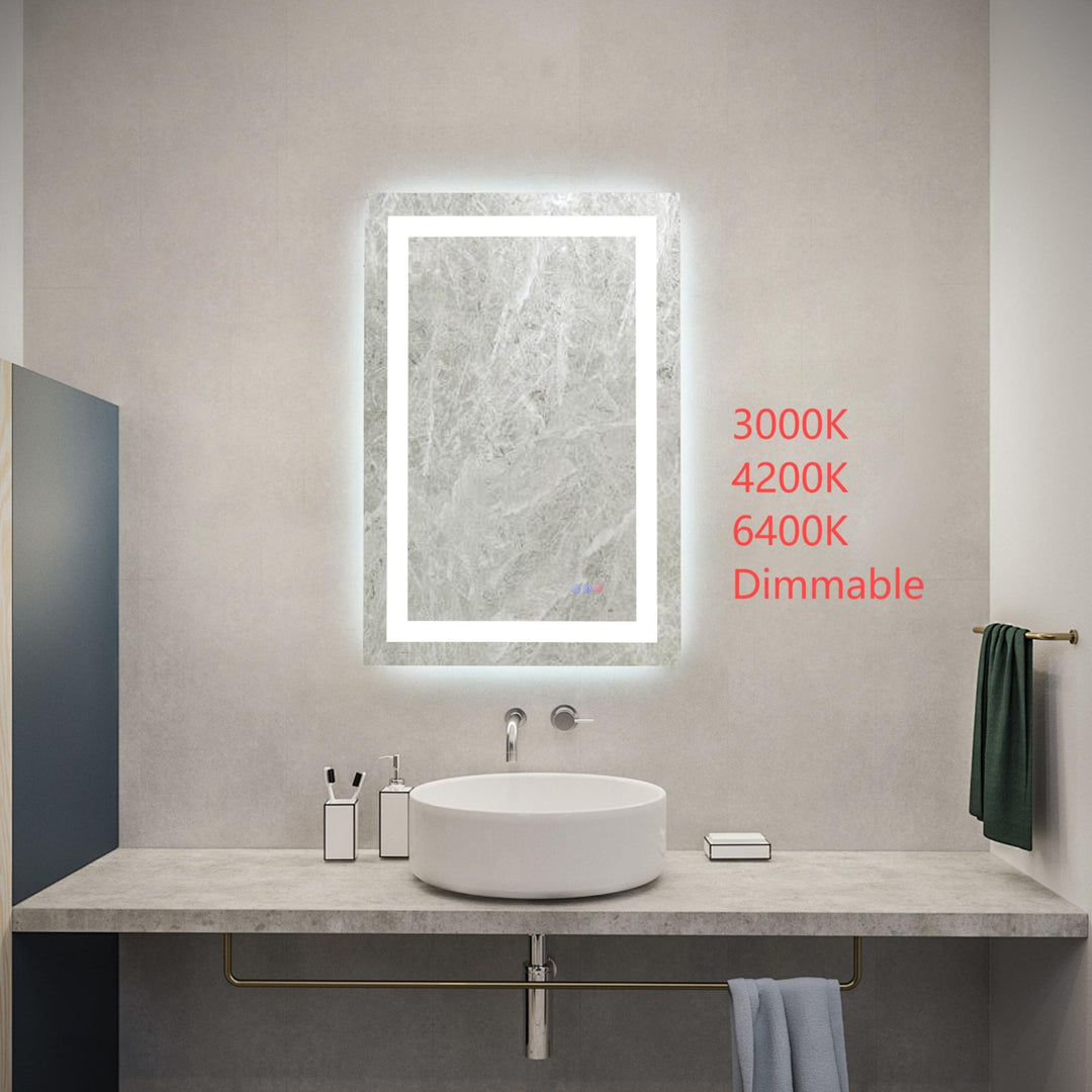 Frameless LED Rectangle Mirror III by Elegant - view 38