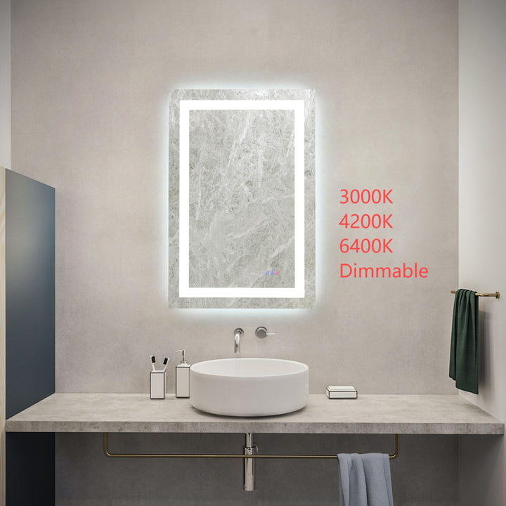 Frameless LED Rectangle Mirror III by Elegant - view 38