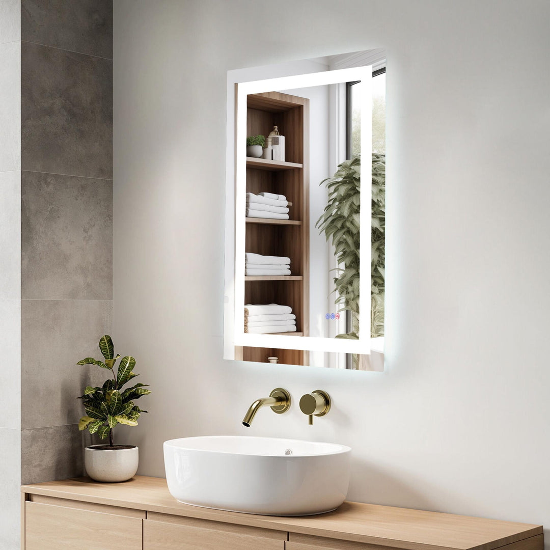 Frameless LED Rectangle Mirror III by Elegant - view 39