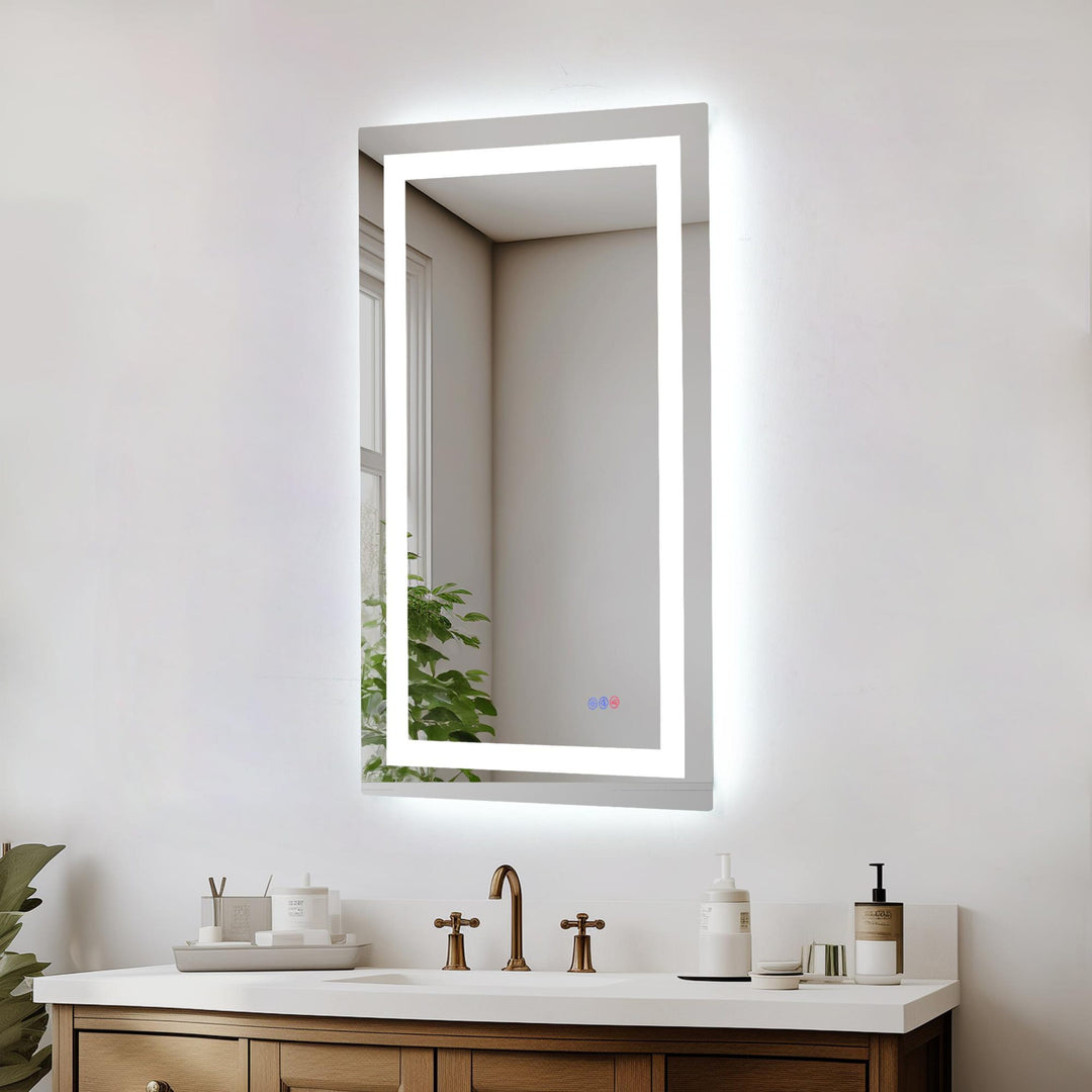 Frameless LED Rectangle Mirror III by Elegant - view 45
