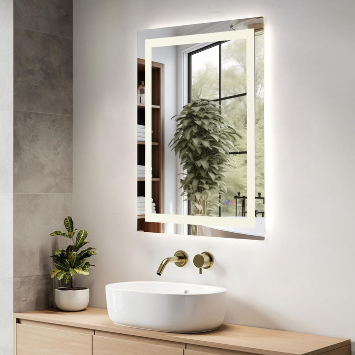 Frameless LED Rectangle Mirror III by Elegant - view 58