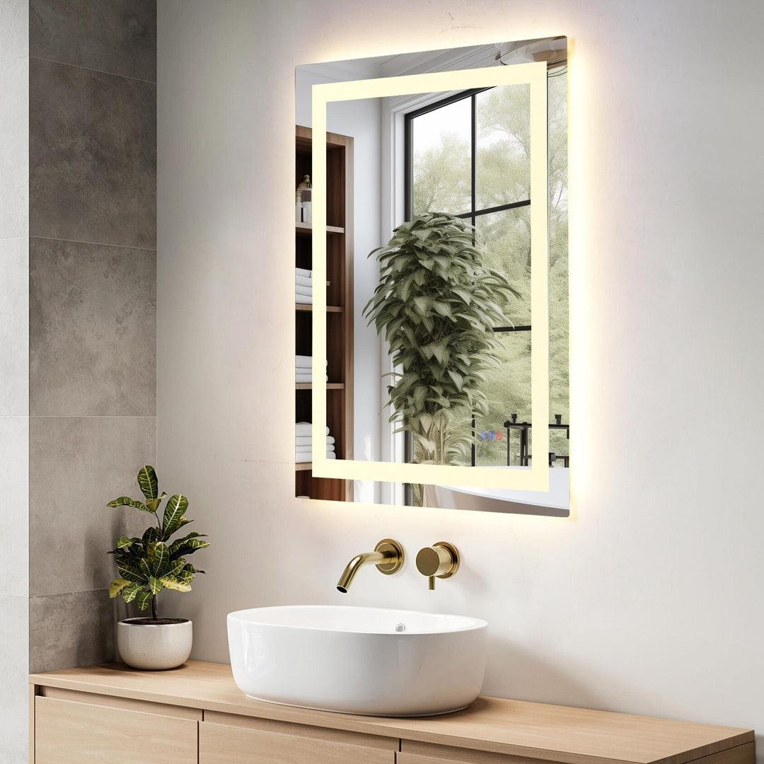 Frameless LED Rectangle Mirror III by Elegant - view 59