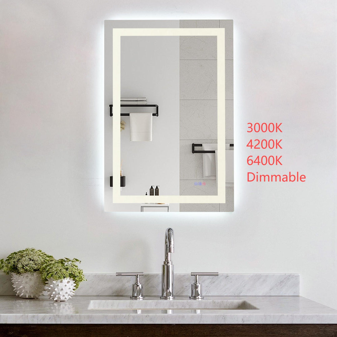 Frameless LED Rectangle Mirror III by Elegant - view 62