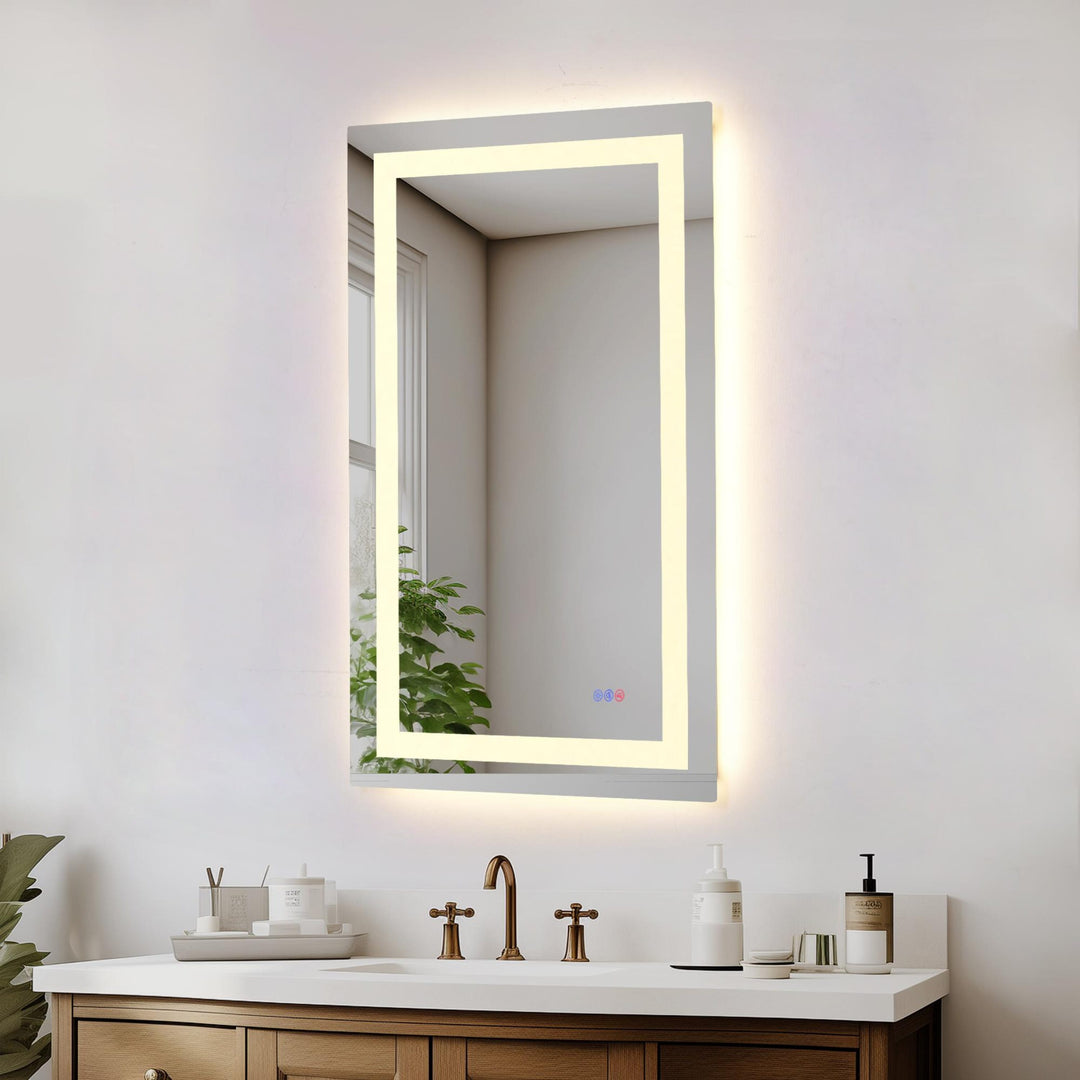 Frameless LED Rectangle Mirror III by Elegant - view 65